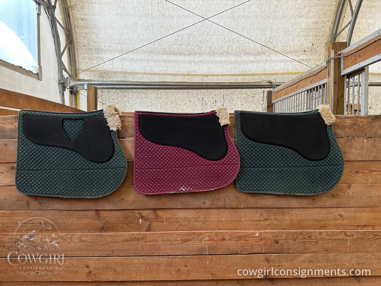 Cliff Barnsby Pony Saddle Pads, Lot Of 3, photo 2