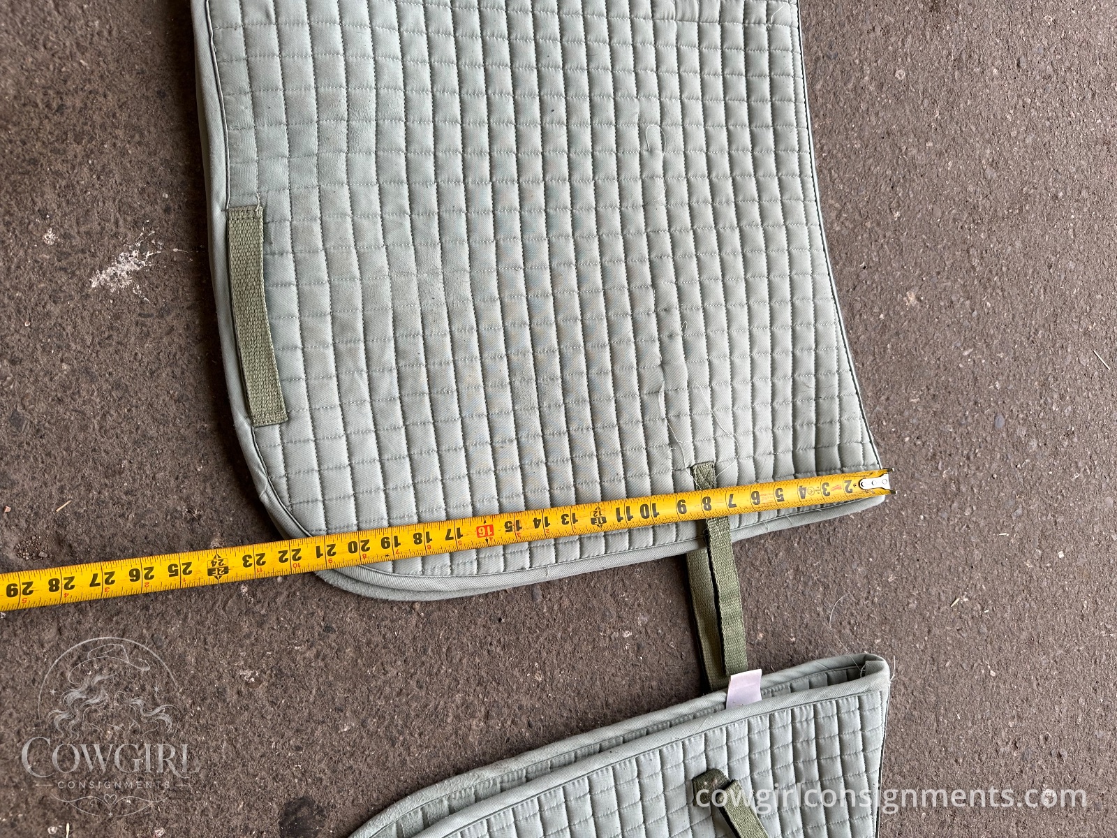 Dressage Saddle Pads, Light Blue, Pair Of 2, photo 2