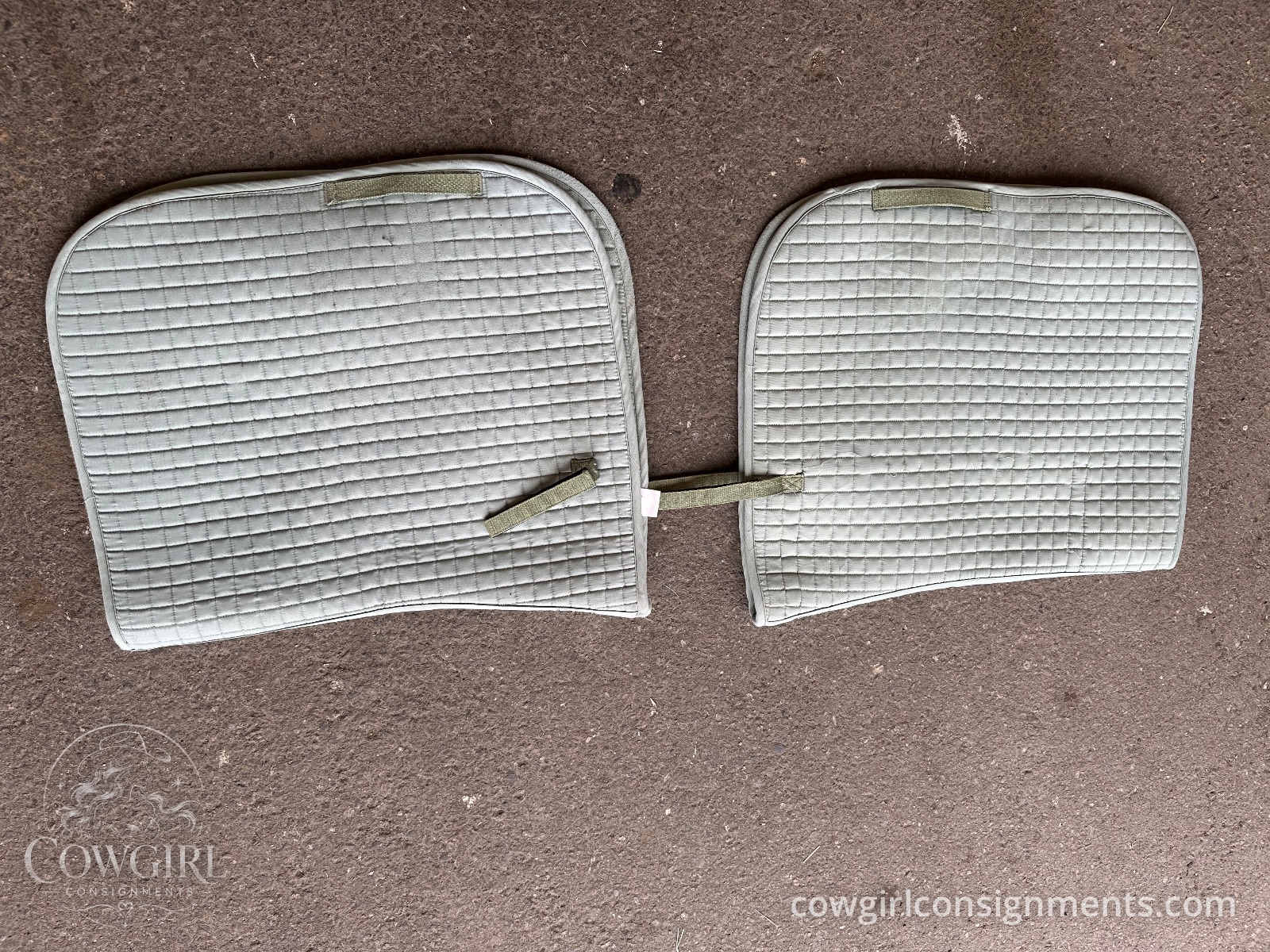 Dressage Saddle Pads, Light Blue, Pair Of 2, photo 5