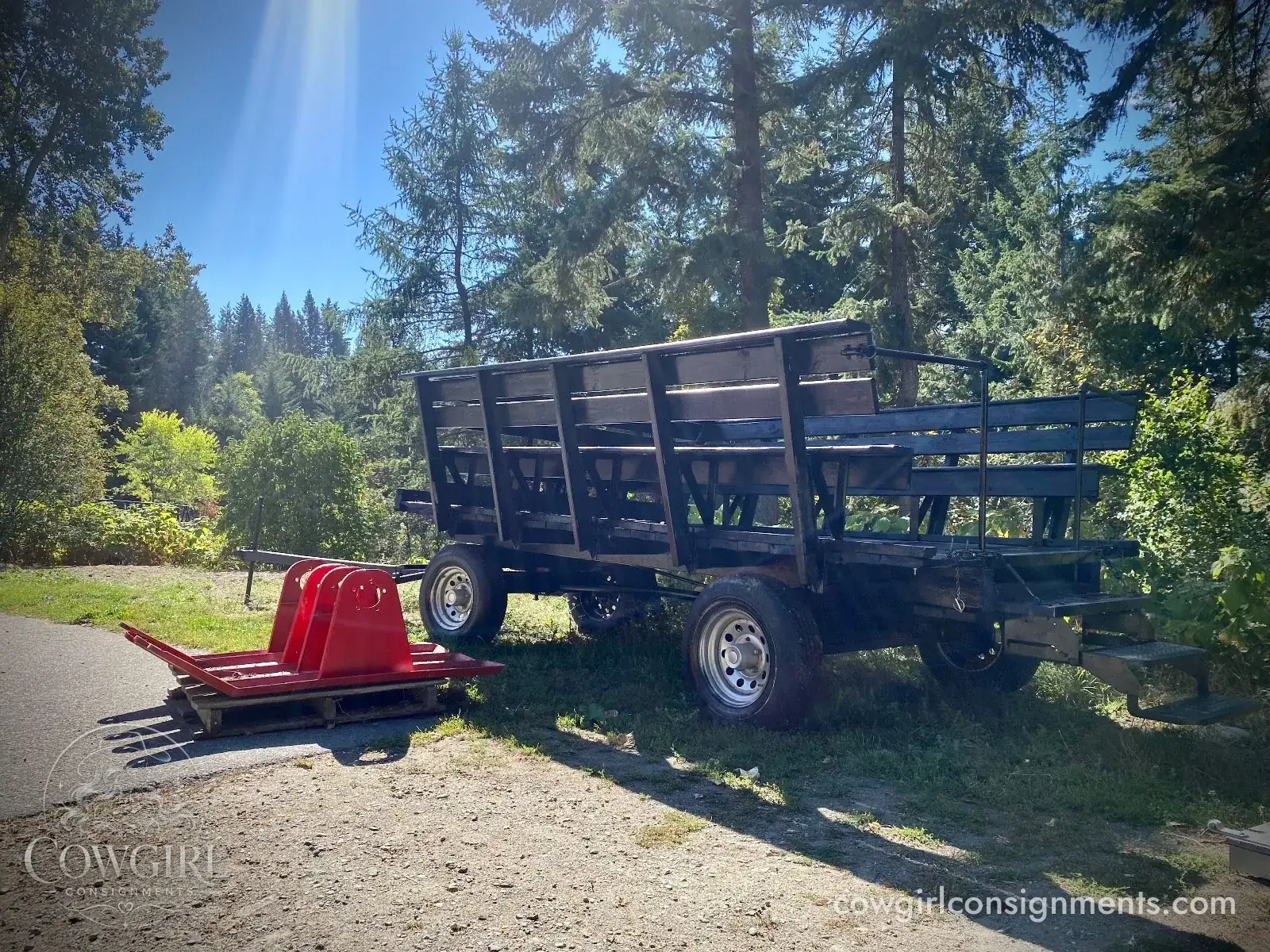 Horse Drawn Wagon With Sleigh Conversion And Wheelchair Ramp, photo 3