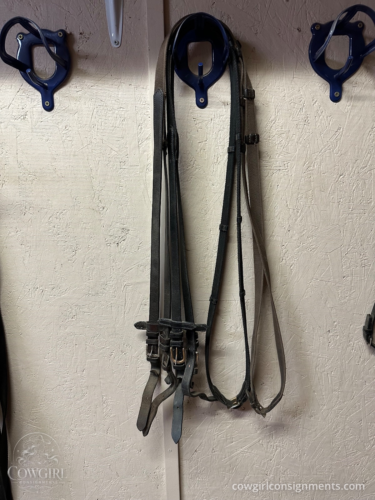 Lot Of 2 English Reins, photo 2