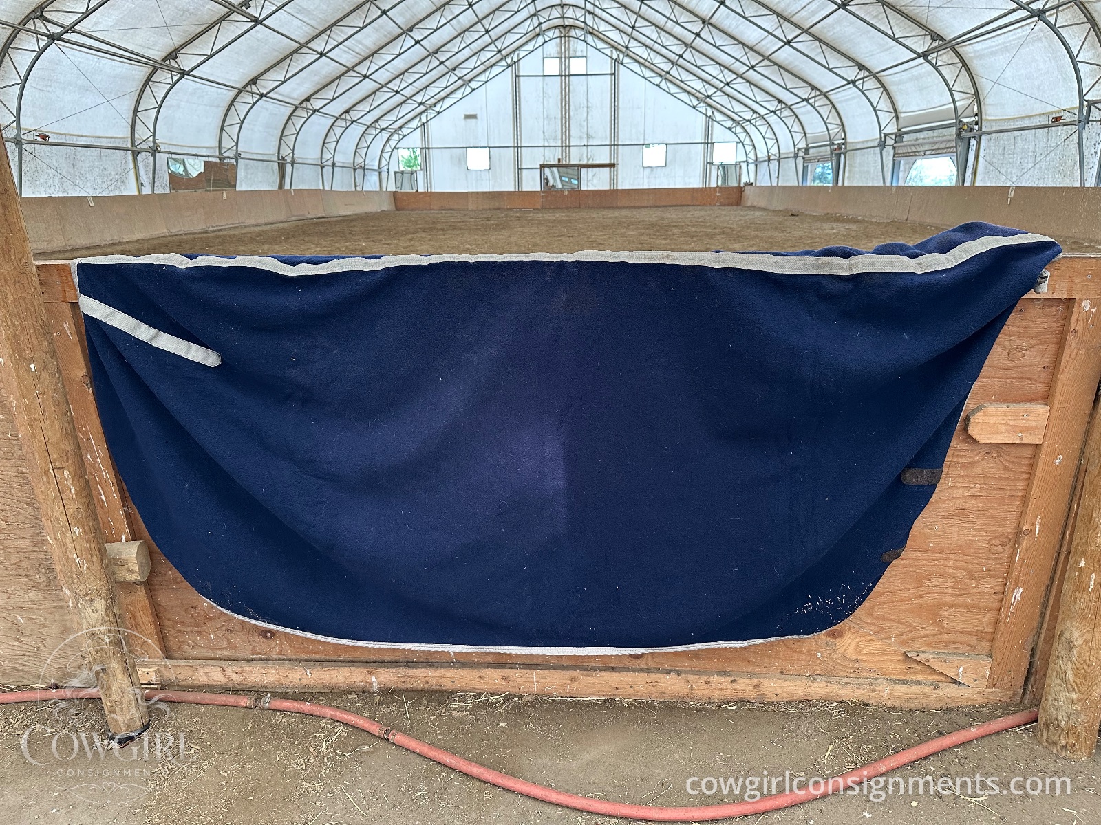 Navy Fleece Horse Cooler, 84", photo 2