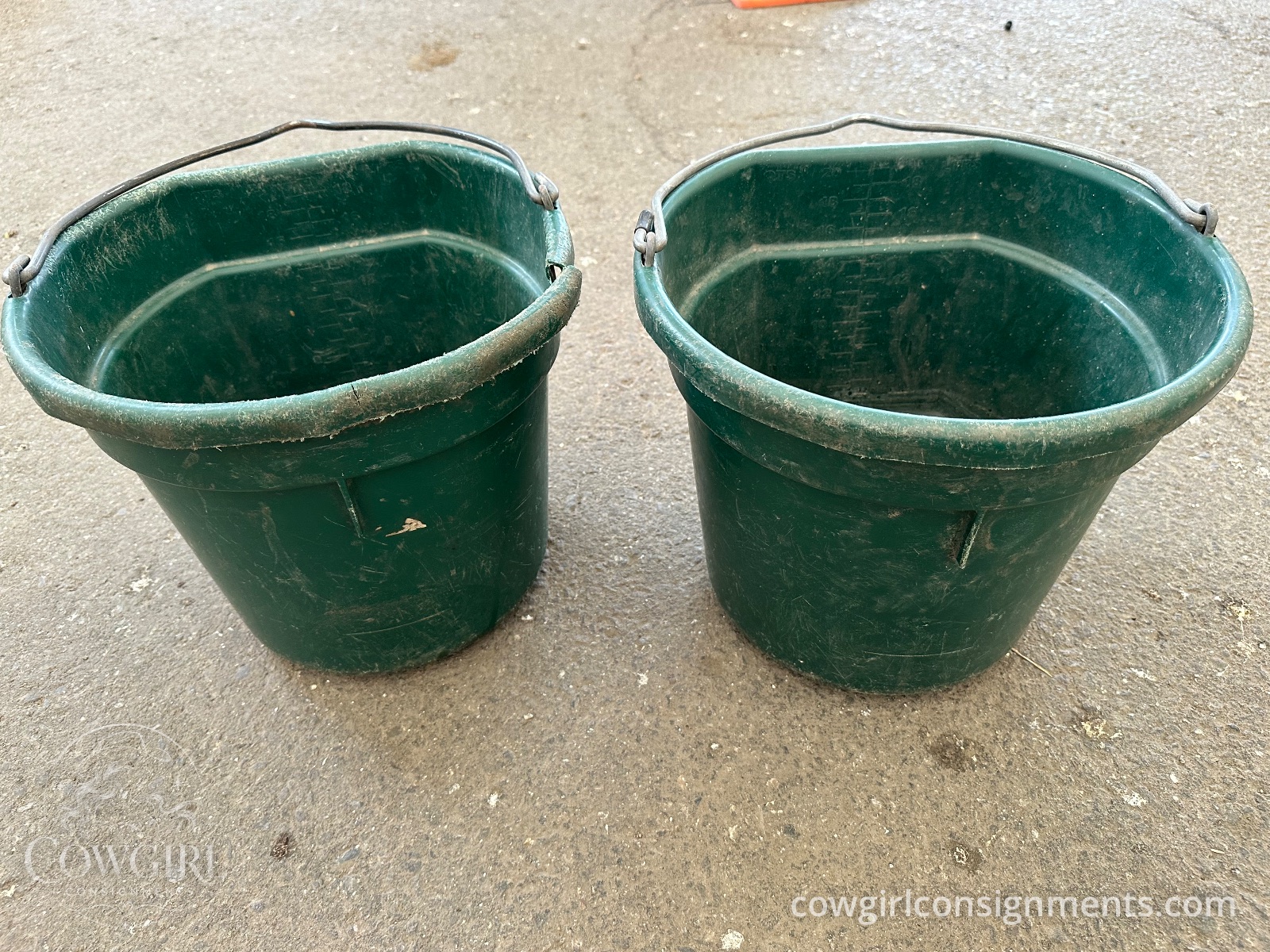 Pair Of Flat Back Buckets