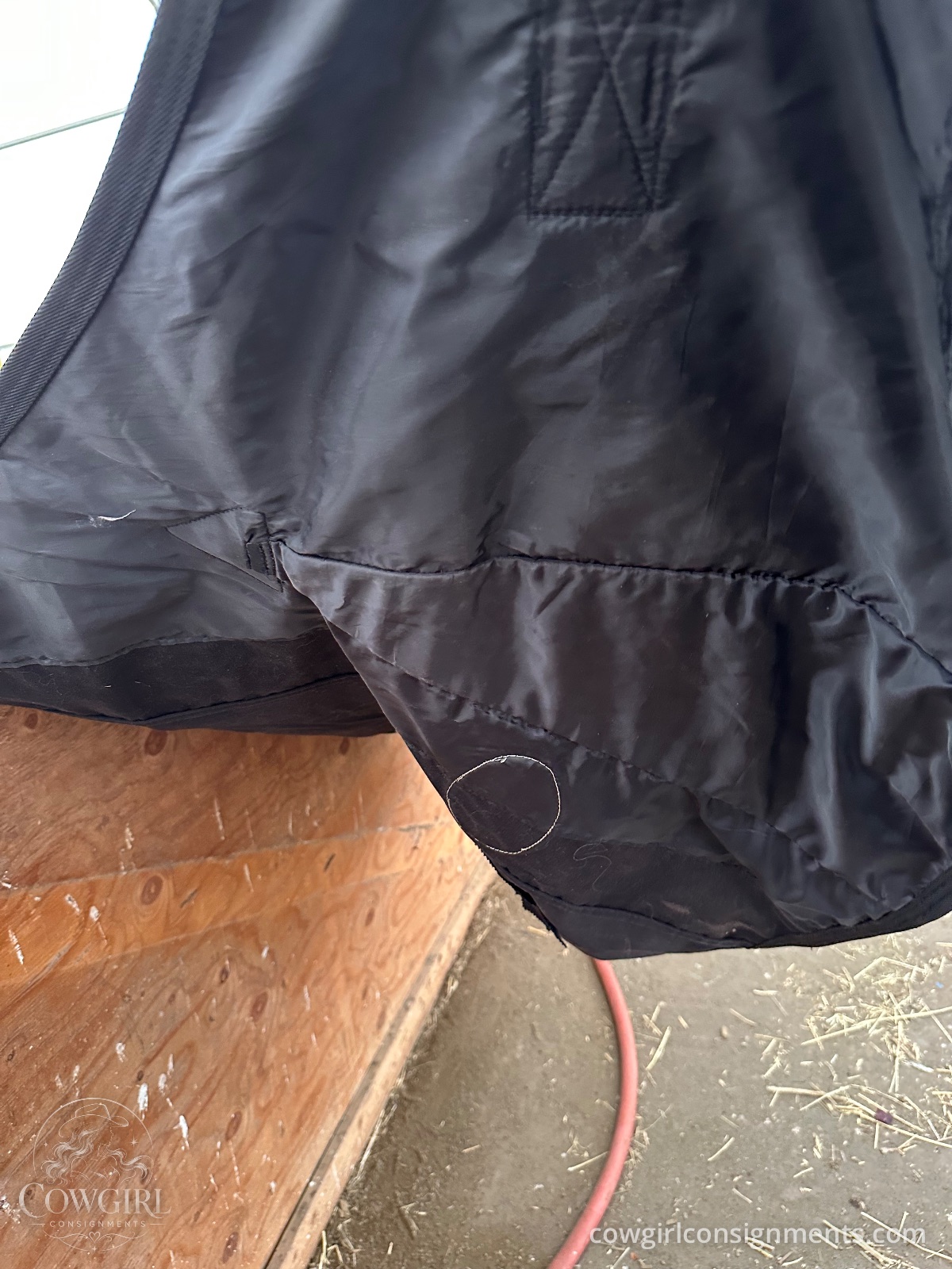Shedrow Stable Blanket, 78", Black, photo 2