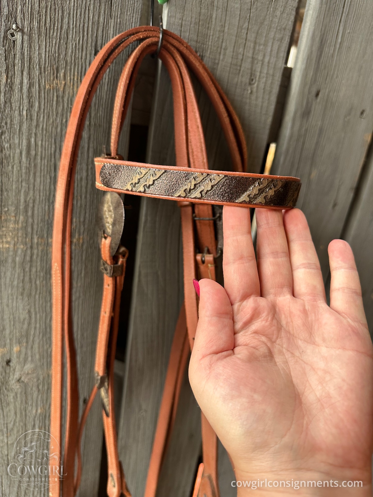 Western Headstall & Split Reins Set, Horse Size, photo 2